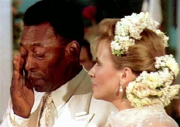 Casamento de Pelé com Assíria Seixas Lemos em 30 de abril de 1994.