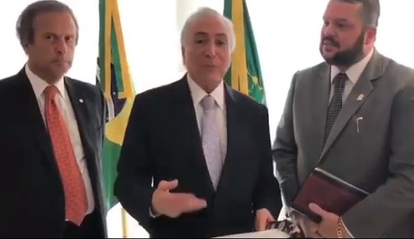 Michel Temer recebe Agenor Duque