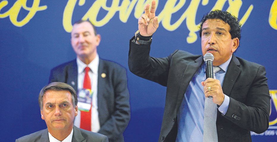 Magno Malta com Jair Bolsonaro
