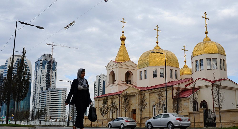 Igreja cristã ortodoxa do Arcanjo Miguel, em Grozny, na Chechênia
