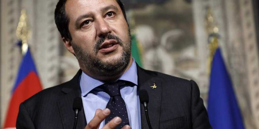 Vice-premiê e ministro do Interior da Itália, Matteo Salvini