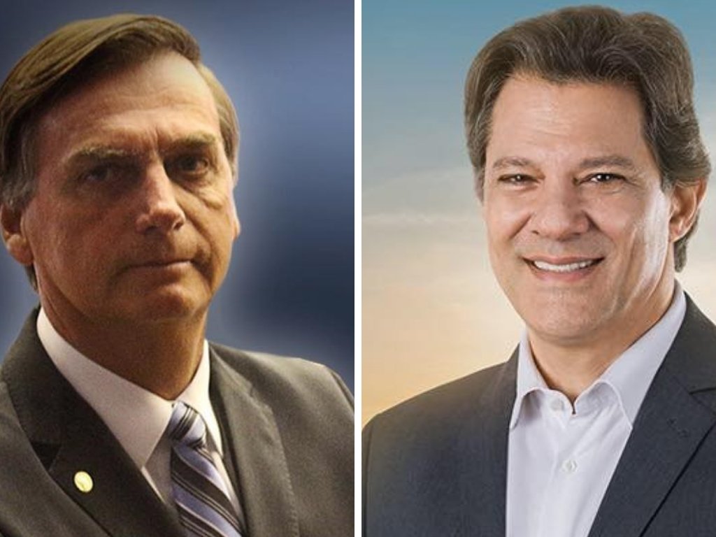 Jair Bolsonaro e Fernando Haddad