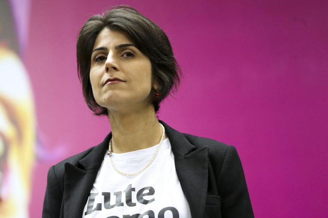 Manuela D’Ávila (PCdoB), candidata a vice-presidente na chapa de Fernando Haddad (PT), nas eleições de 2018
