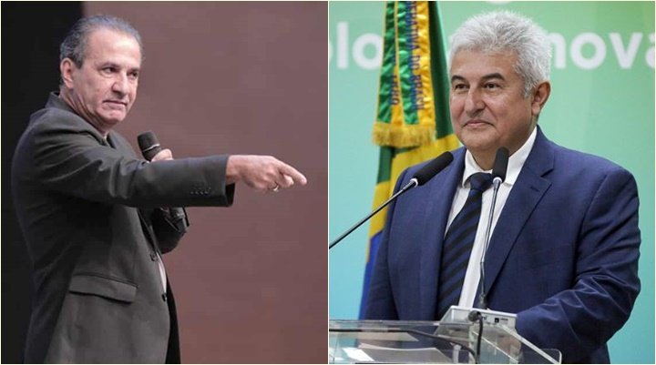 Pastor Silas Malafaia e o ministro da Ciência e Tecnologia, Marcos Pontes