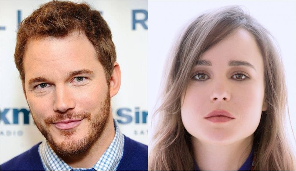 Chris Pratt foi questionado pela atriz homossexual Ellen Page (Foto: Arte Pleno.News)