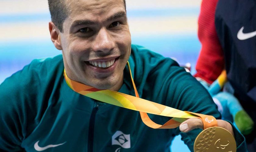 Campeão paralímpico Daniel Dias