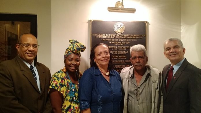 Dr. Gilberto Garcia e líderes religiosos de cultos afro-brasileiros