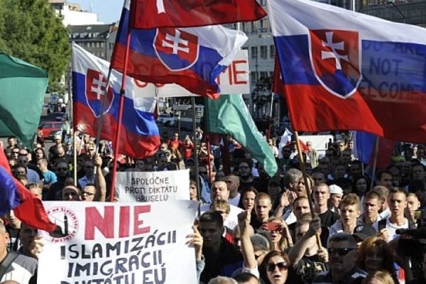 Protestos contra o islamismo e a imigração na Eslováquia