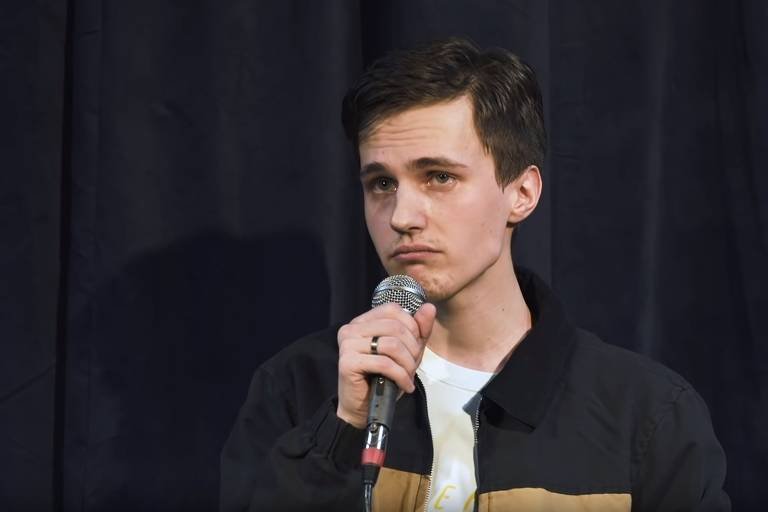 O comediante Alexander Dolgopolov - Reprodução/Stand-Up Club #1/YouTube