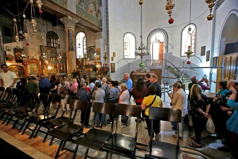 Basílica da Natividade de Belém, construída no local onde teria nascido Jesus Cristo, segundo a tradição cristã
