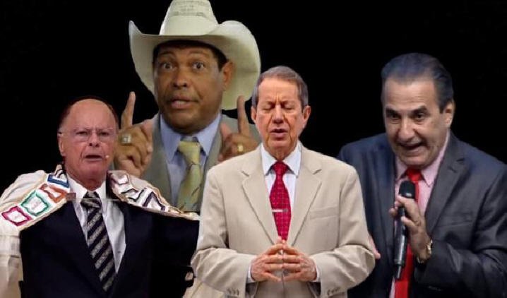 Edir Macedo, R. R. Soares, Valdemiro Santiago e Silas Malafaia, são líderes de igrejas neopentecostais