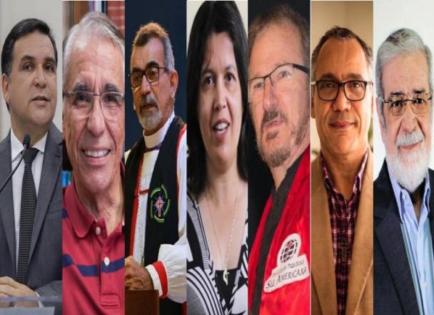 Robinson Grangeiro, pastor da Igreja Presbiteriana de Tambaú, João Pessoa; Lisânias Moura, pastor da Igreja Batista do Morumbi, São Paulo; Miguel Uchôa, o bispo primaz da Igreja Anglicana no Recife; Hideide Brito Torres, bispo da Igreja Metodista do Brasil, Brasília; Jorge Henrique Barro, professor de teologia da Faculdade de Teologia da América do Sul (FTSA), Londrina; Ziel Machado, pastor da Igreja Metodista Livre Nikkei, São Paulo; Augustus Nicodemus Lopes, pastor da Primeira Igreja Presbiteriana de Recife.