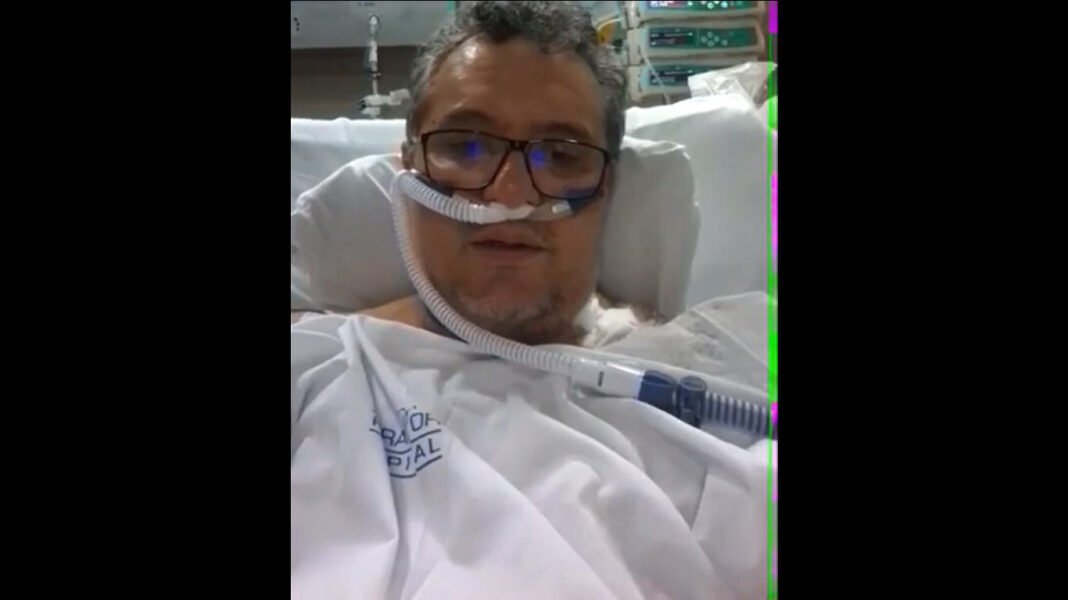 o cantor Nani Azevedo está internado com Covid19