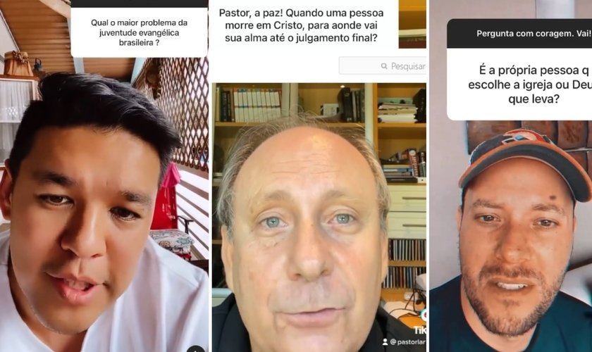 Os pastores Teo Hayashi, Lamartine Posella e André Valadão. (Foto: Reprodução / Instagram)