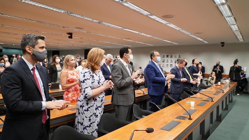 Culto da Bancada Evangélica no Congresso Nacional durante pandemia da Covid-19