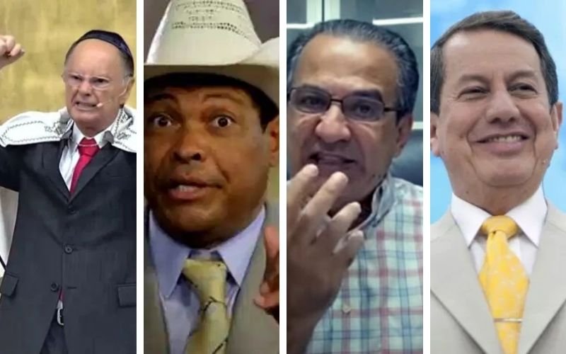 Pastores midiáticos: Edir Macedo, Valdemiro Santiago, Silas Malafaia e R. R. Soares (Foto: montagem/Folha Gospel