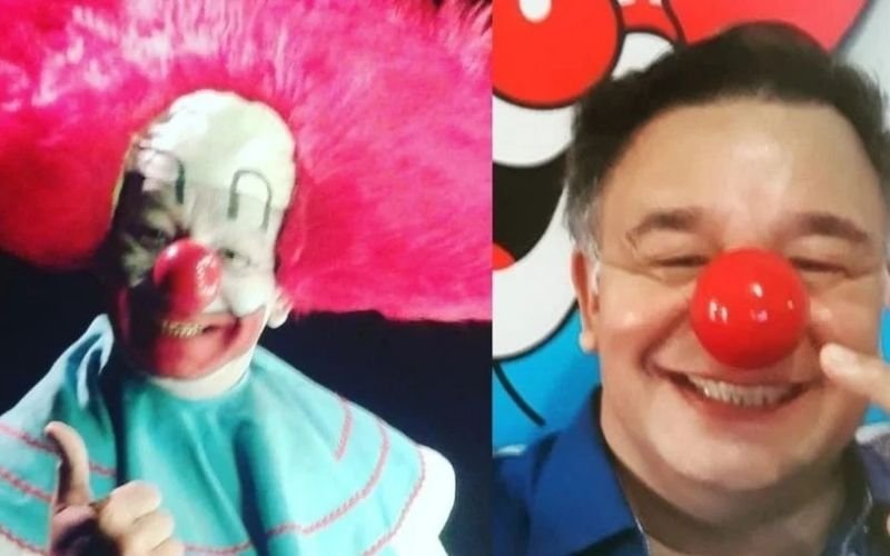 Marcos Fiel caracterizado como Bozo