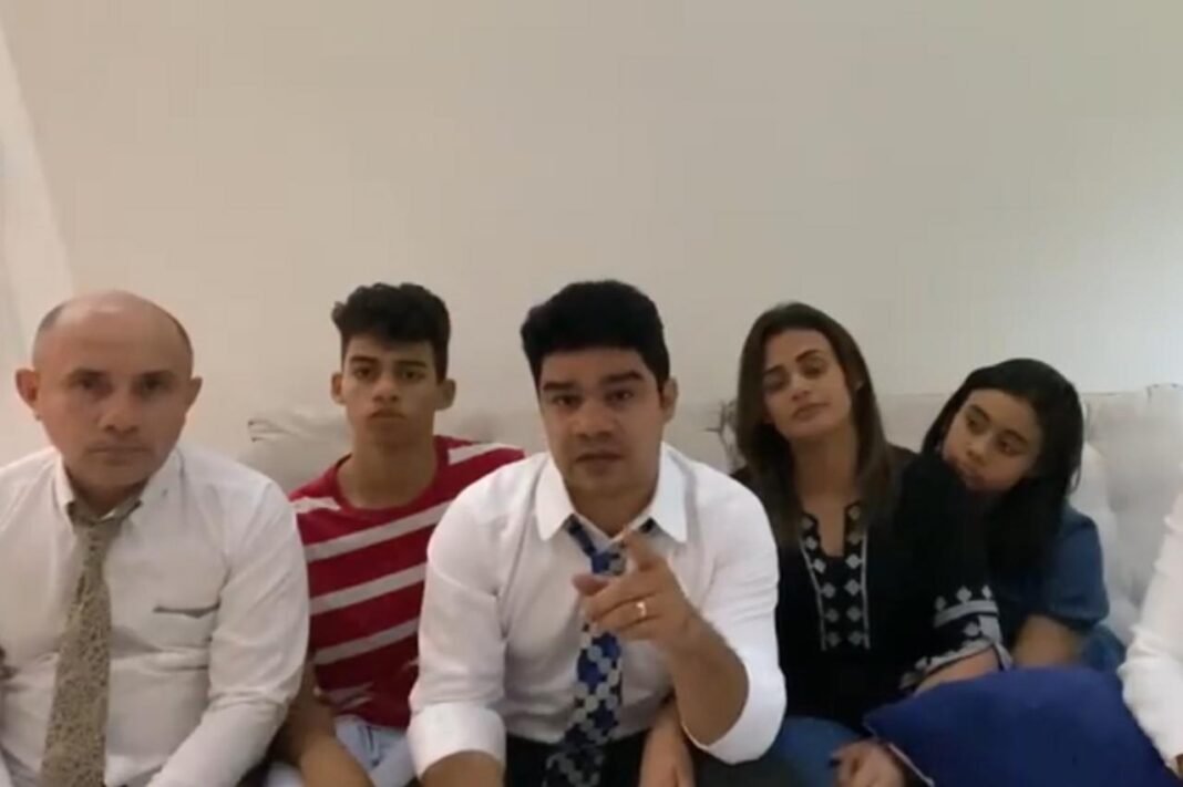 Samuel Mariano se defende das acusações, em vídeo -Imagem: Reprodução