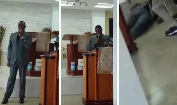 Pastor morreu durante pregação, em Porto Rico (Foto: Reprodução / YouTube)