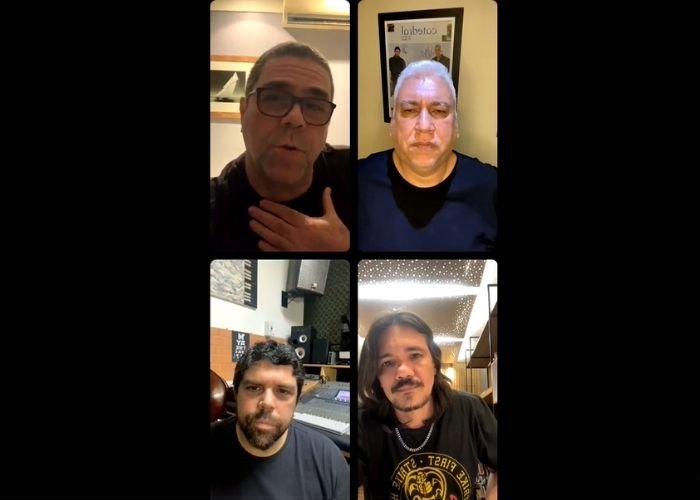 Banda Catedral apresenta novo guitarrista durante live no Instagram