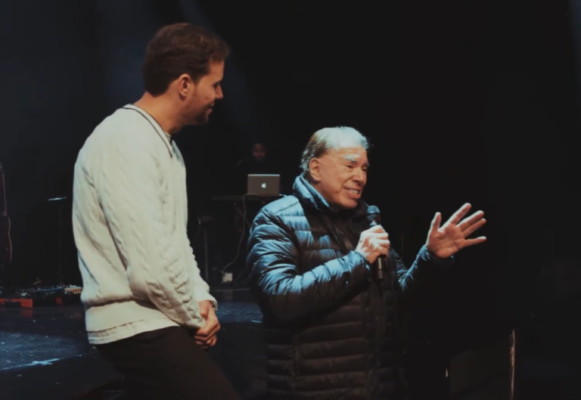 Silvio Santos com André Valadão na Lagoinha Orlando, nos EUA