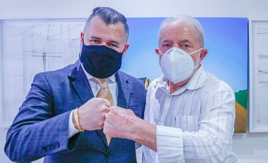 Pastor Paulo Marcelo Schallenberger e Luiz Inácio Lula da Silva (Foto: Divulgação)