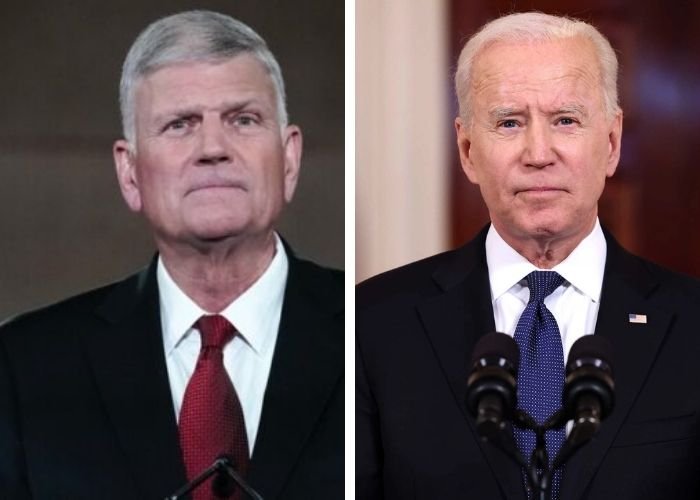 Evangelista Franklin Graham e o Presidente dos EUA Joe Biden