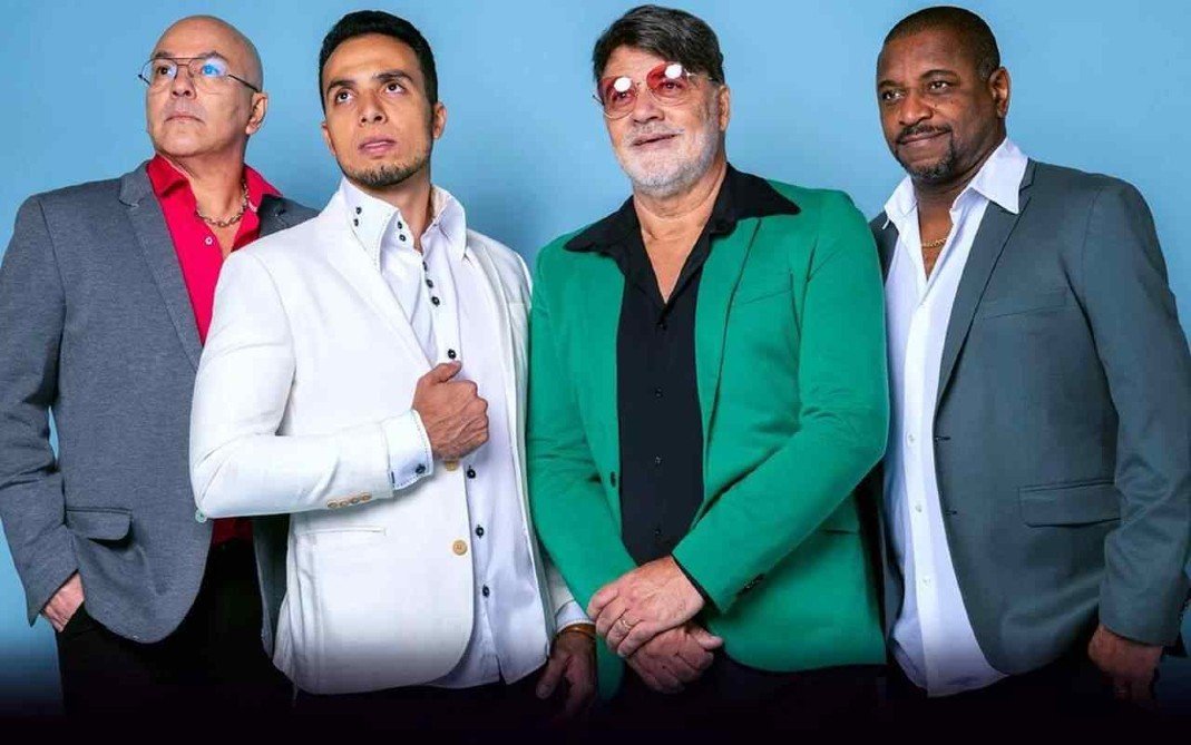 Alex Gonzaga, Davi Siqueira, Carlinhos Félix e Álvaro Tito estão em turnê até o final de 2023 no Projeto Lendários.