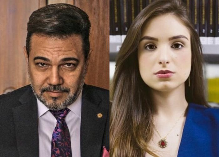 Marco Feliciano e a jornalista Patrícia Lélis (Foto Montagem)