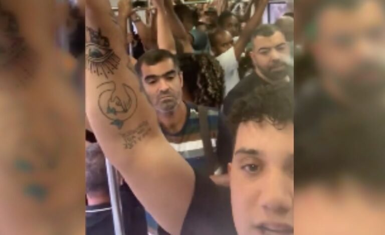 Jovem atrapalha a pregação no trem (Foto: Reprodução Twitter)