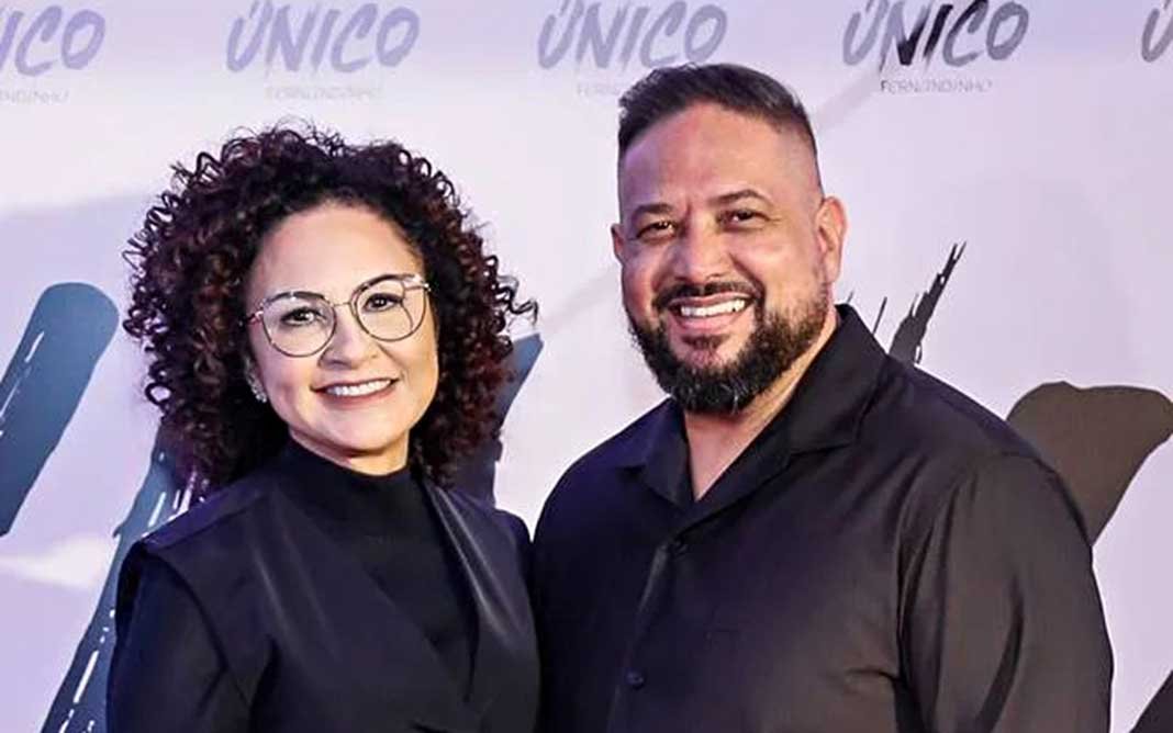 Paula Santos e Fernandinho (Foto: Reprodução)