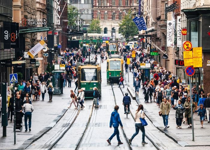 Centro de Helsinque, capital da Finlândia (Foto: Canva Pro)