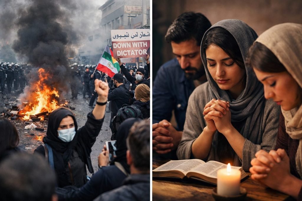 Missionários e iranianos em acampamento com cenário de instabilidade no Irã