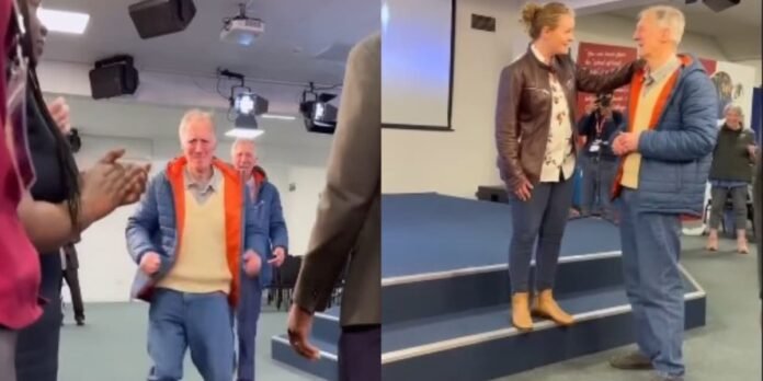Homem recupera mobilidade e corre em culto religioso Homem paralítico corre em um culto após suposta cura milagrosa