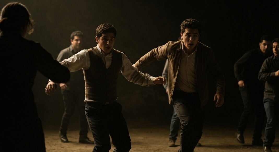 Lançador de mísseis em operação durante ataque noturno no Oriente Médio