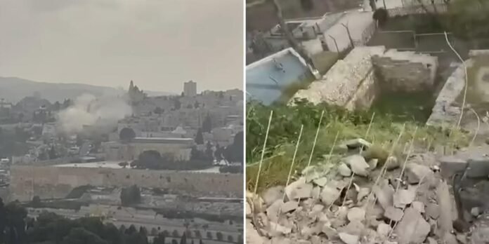 Destroços de míssil caem perto do Muro das Lamentações em Jerusalém após ataque iraniano