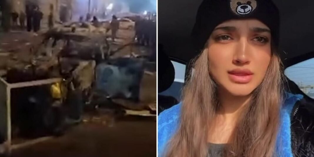 Mulher iraniana com expressão serena e esperançosa após encontrar fé cristã