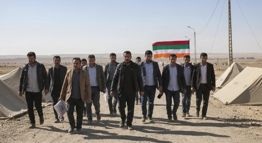 Refugiados iranianos recebidos na fronteira armênia pela Operação Bênção