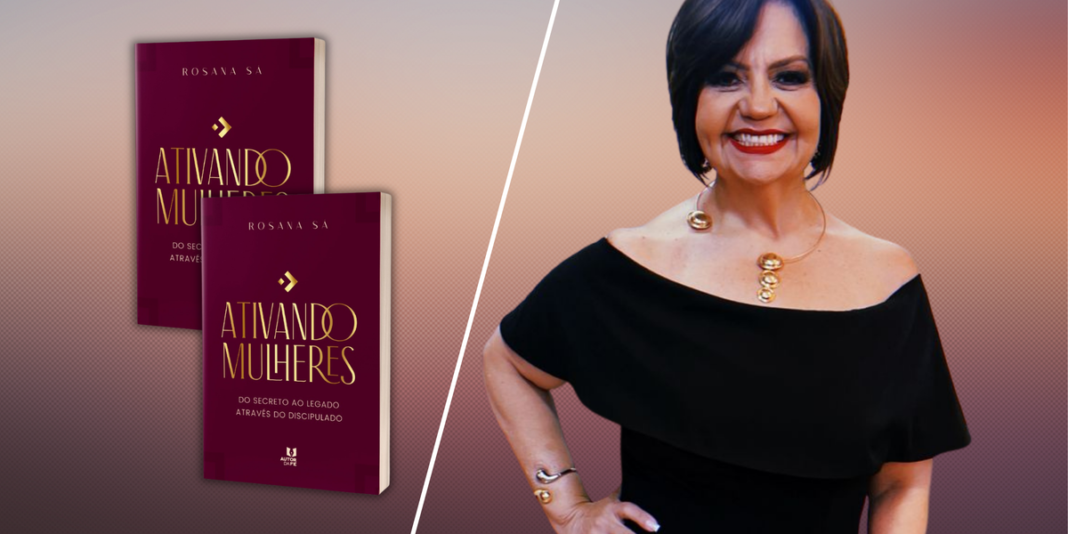 Rosana Sá segura seu livro 