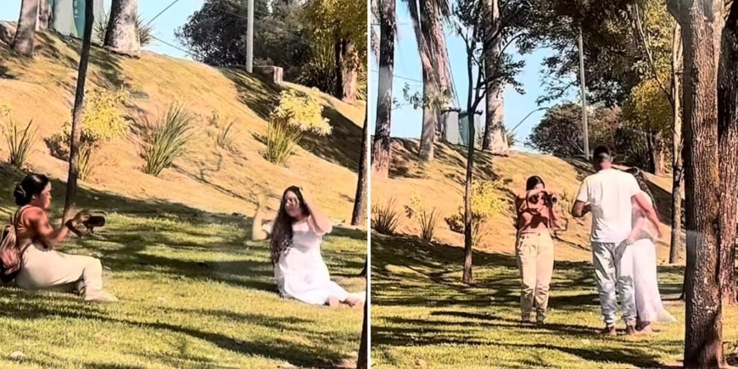 Fotógrafa oferece ensaio gratuito a grávida em praia no Espírito Santo.