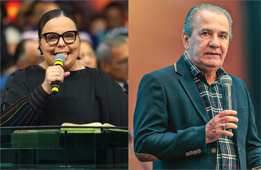 Pastor Silas Malafaia discursando em um púlpito