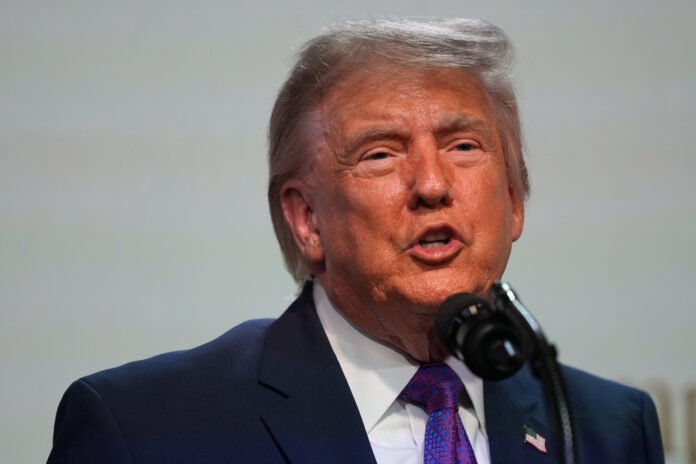 Presidente Donald Trump fala com a imprensa sobre a situação no Irã Presidente Donald Trump em coletiva de imprensa