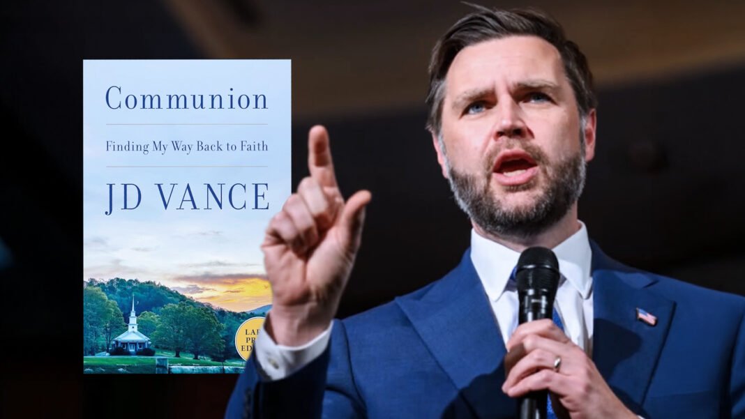 Vice-presidente JD Vance em seu escritório refletindo sobre sua fé