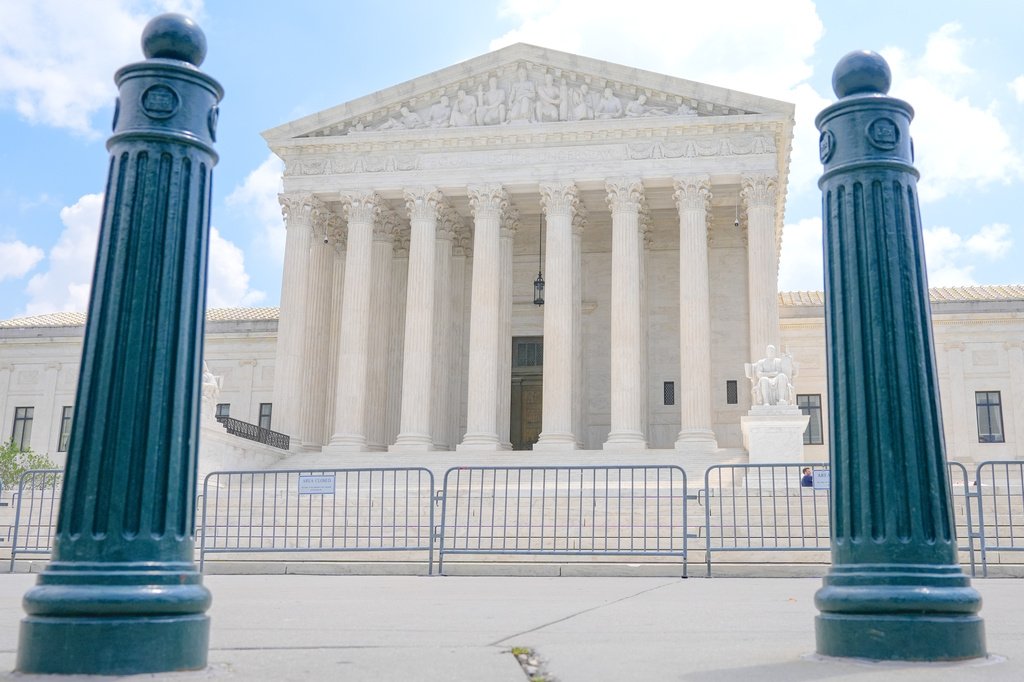 Exterior da Suprema Corte dos Estados Unidos em Washington D.C.