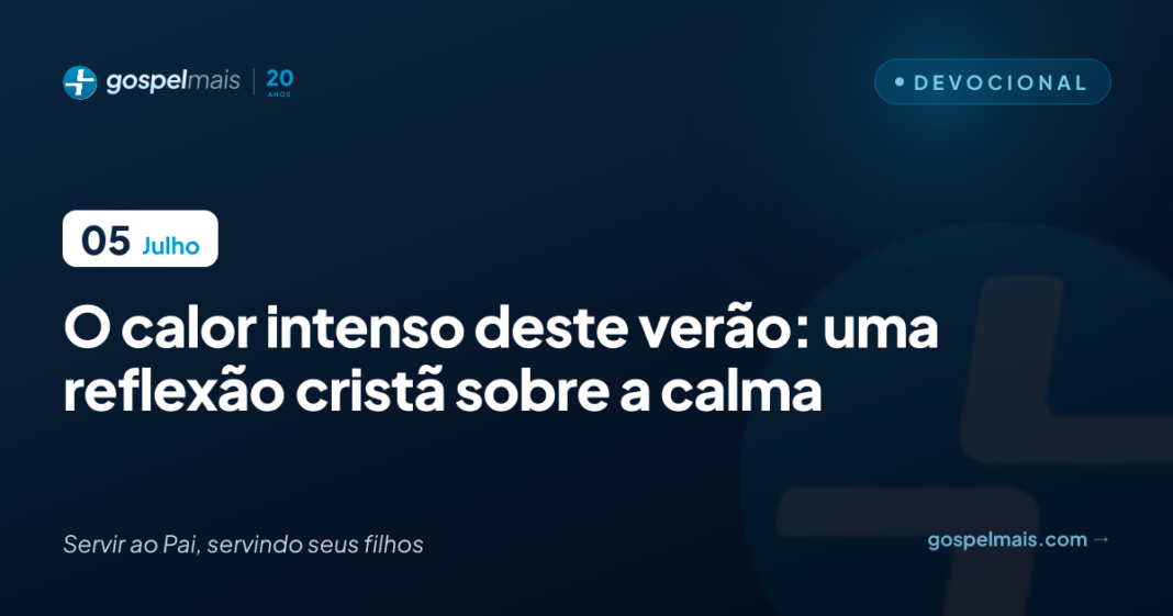 Voluntários cristãos distribuem água e alimentos em dia de calor intenso no Brasil.