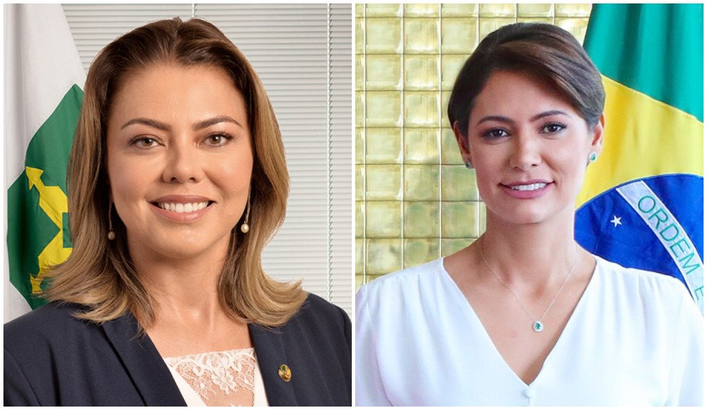 Leila do Vôlei e Michelle Bolsonaro em debate eleitoral para o Senado no DF