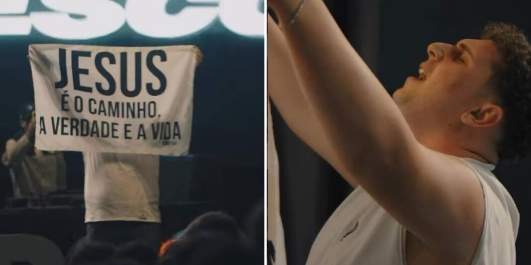 DJ João Xaviesco anuncia fim de carreira no funk durante show e expressa fé em Jesus.