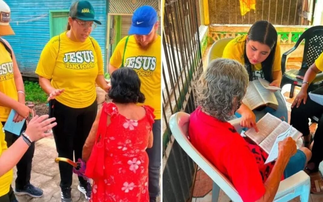 Missionários evangelizam e interagem com moradores em comunidades ribeirinhas do Marajó