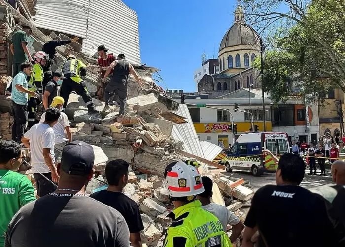 Terremoto na Colômbia. (Foto: Reprodução/Redes sociais)