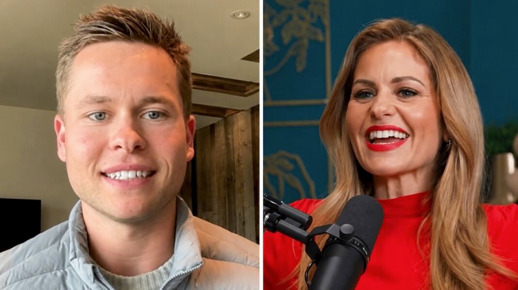 Lev Bure, filho de Candace Cameron Bure, pregando o evangelho em um púlpito.